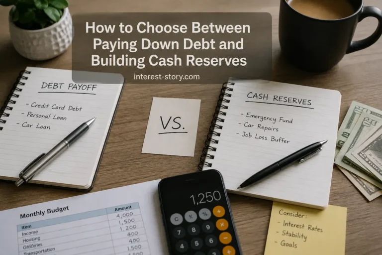How to Choose Between Paying Down Debt and Building Cash Reserves