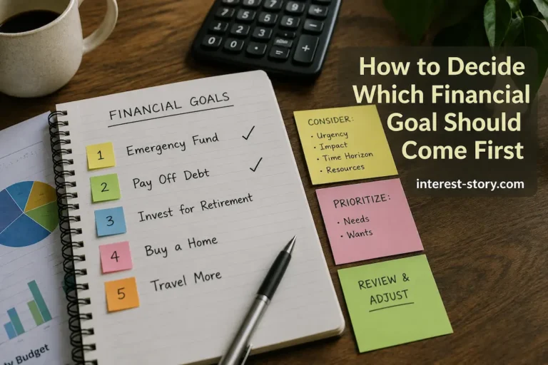 How to Decide Which Financial Goal Should Come First